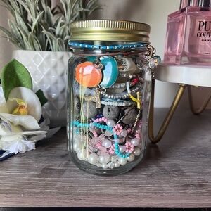 Fashion Jewelry Jar Colorful Necklace Collection